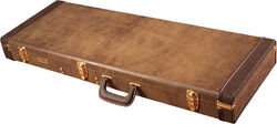 GW-ELEC-VIN Deluxe Wood Electric Guitar Case Vintage Brown