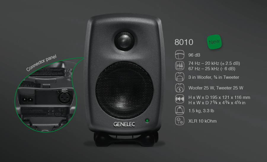 Genelec 8010ap - La PiÈce - Active studio monitor - Variation 5