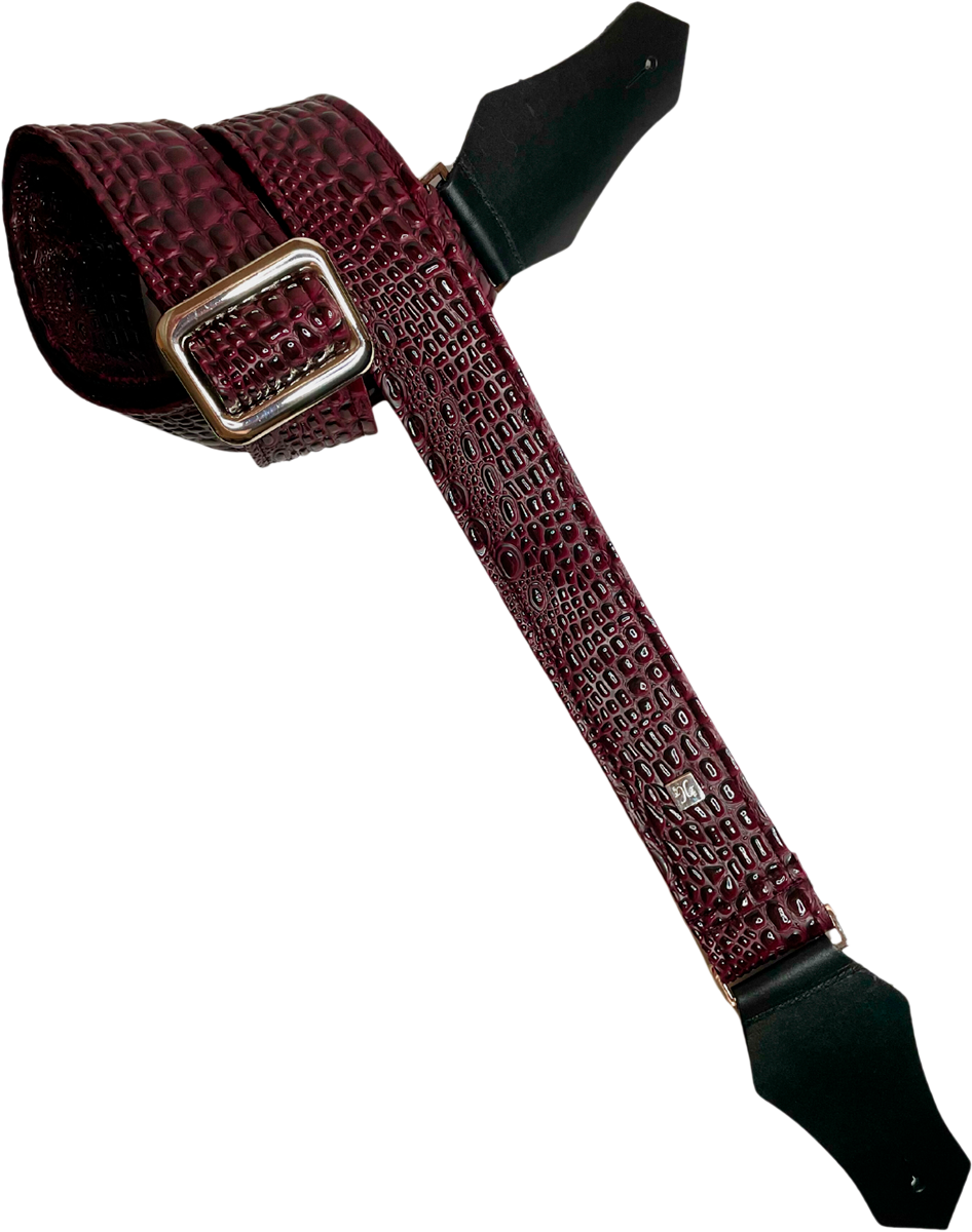 Get M Get M Aussie Gator Burgundy - Guitar strap - Variation 1