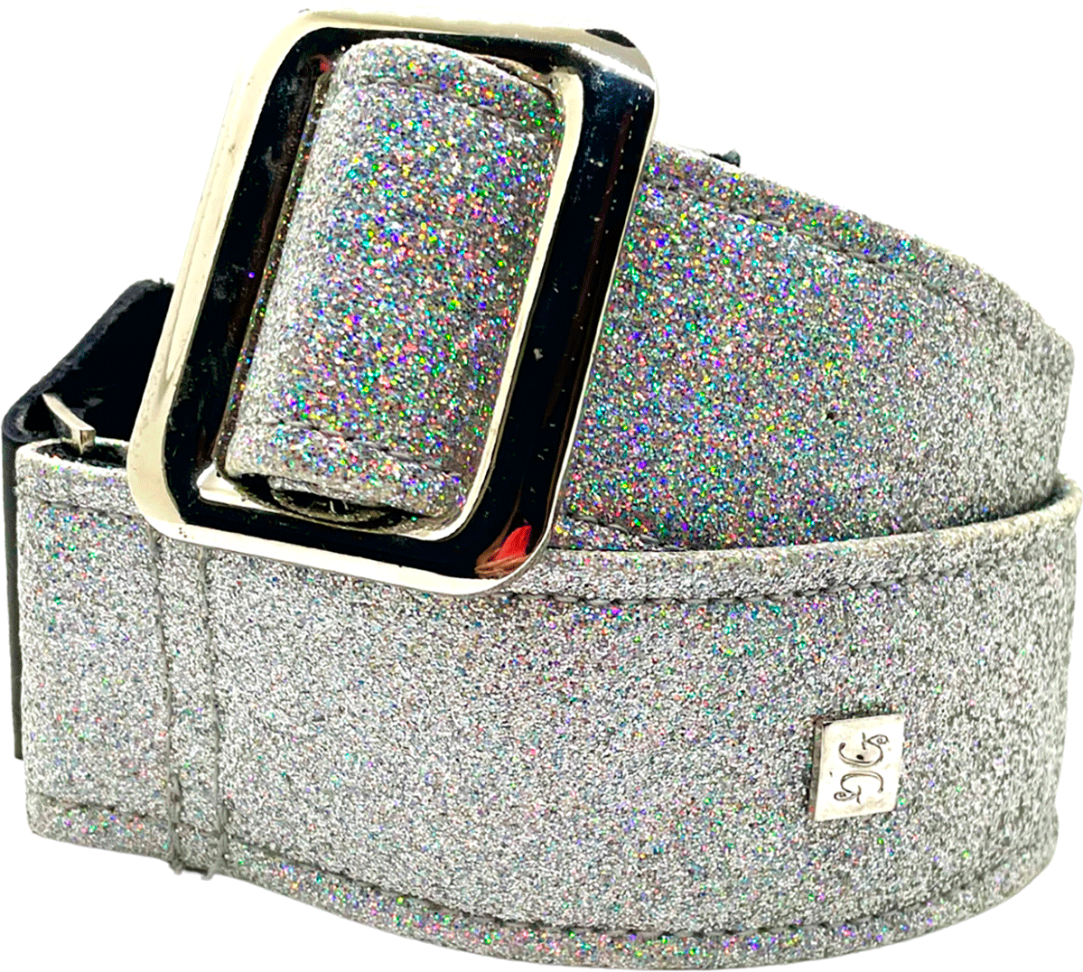 Get M Get M 2'' Gorgi Glitter Silver Hologram - Guitar strap - Main picture