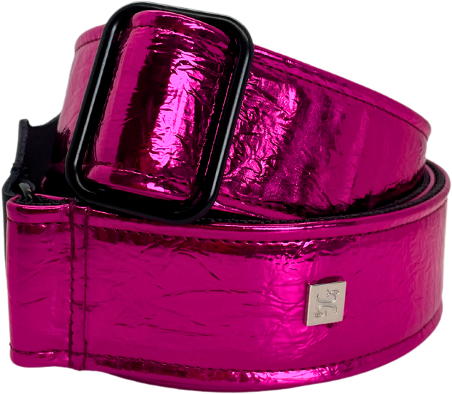 Get M Get M Distressed Vernice Fuchsia - Guitar strap - Main picture