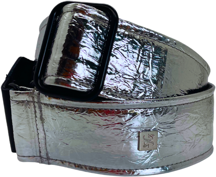 Get M Get M Distressed Vernice Silver - Guitar strap - Main picture
