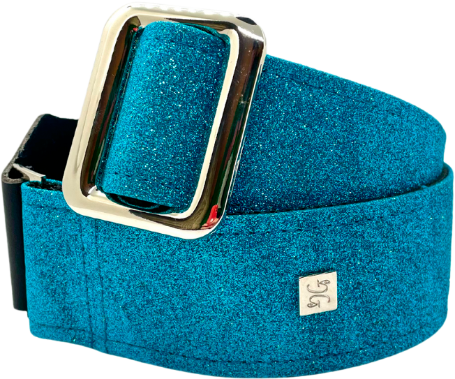 Get M Get M Gorgi Glitter Baby Blue Hologram - Guitar strap - Main picture