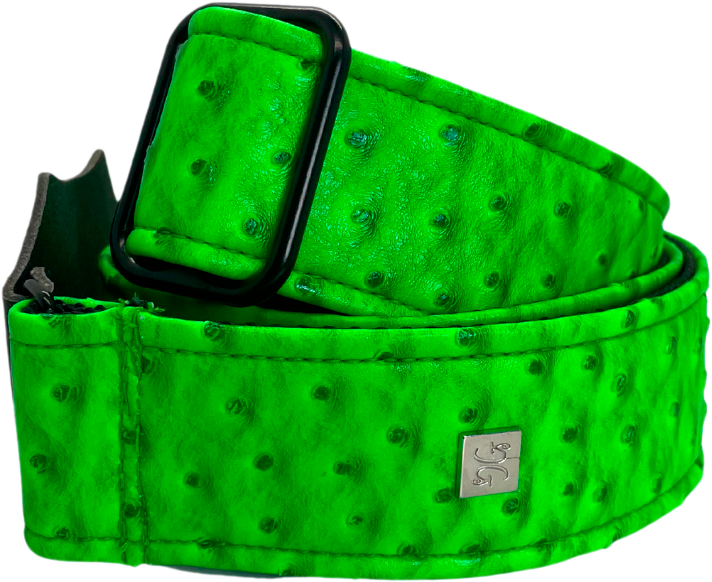 Get M Get M Ostrich Neon Green - Guitar strap - Main picture