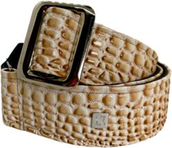Guitar strap Get m get m Aussie Gator Western Cream