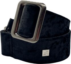 Guitar strap Get m get m Crushed Velvet Black