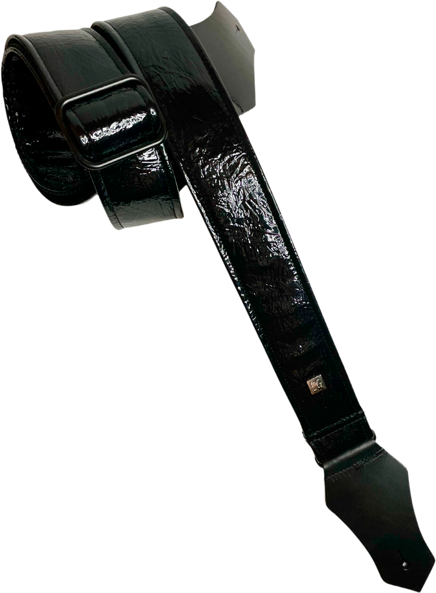 Get M Get M Distressed Vernice Black - Guitar strap - Variation 1