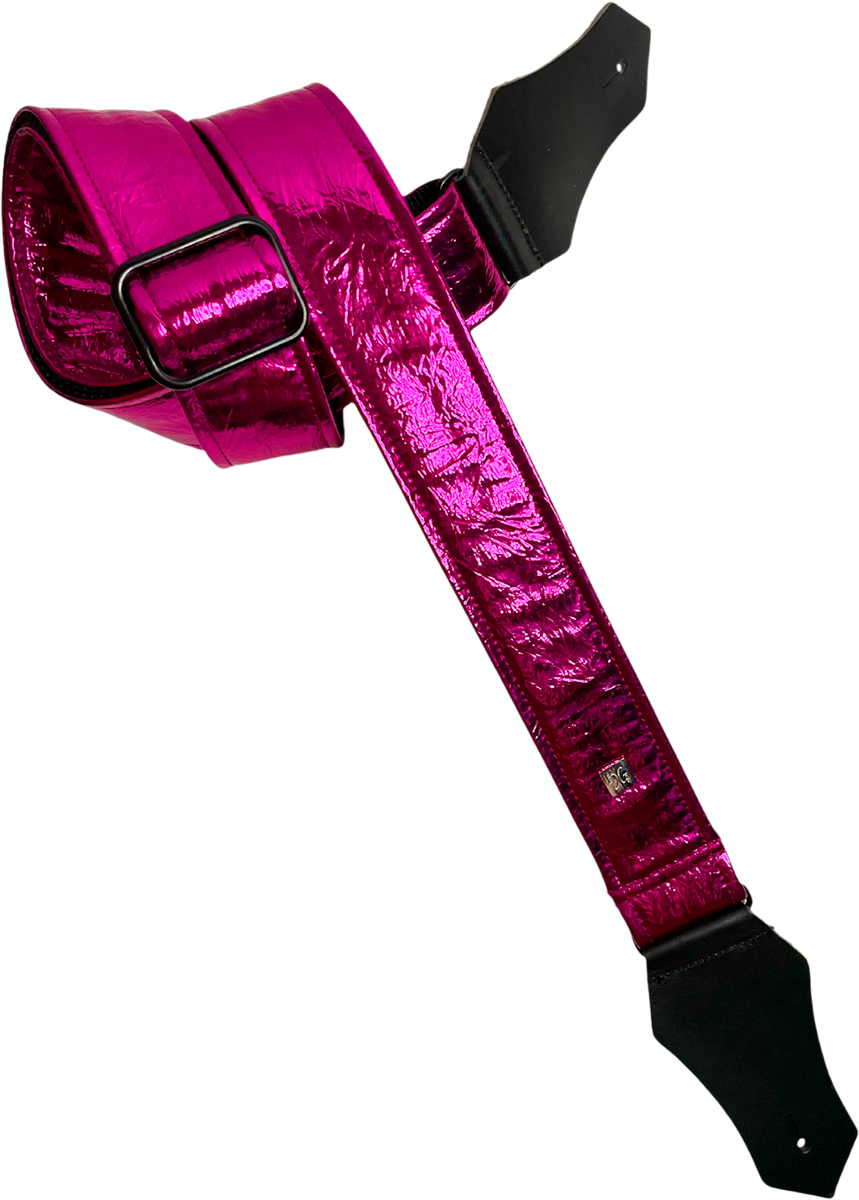 Get M Get M Distressed Vernice Fuchsia - Guitar strap - Variation 1