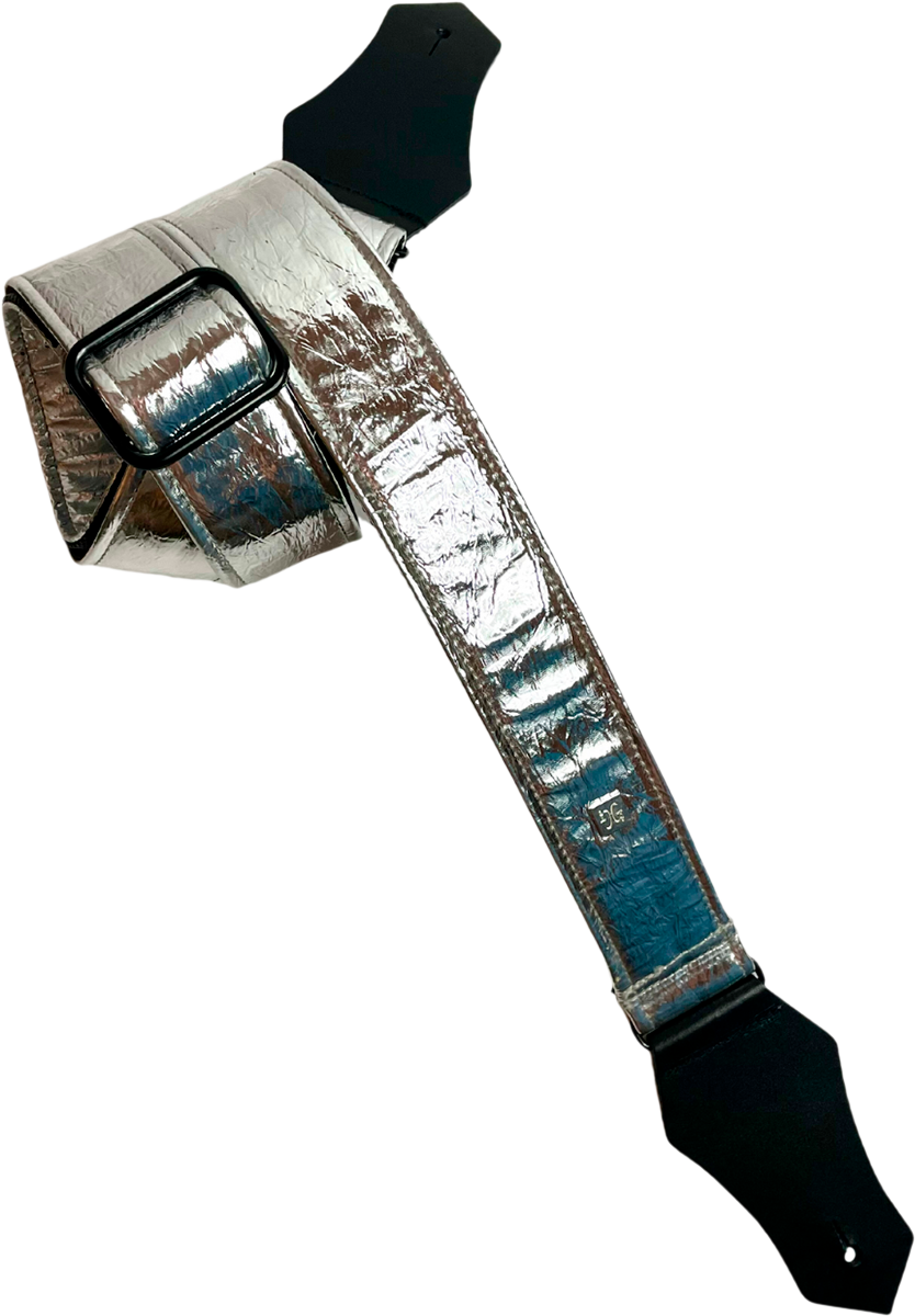 Get M Get M Distressed Vernice Silver - Guitar strap - Variation 1