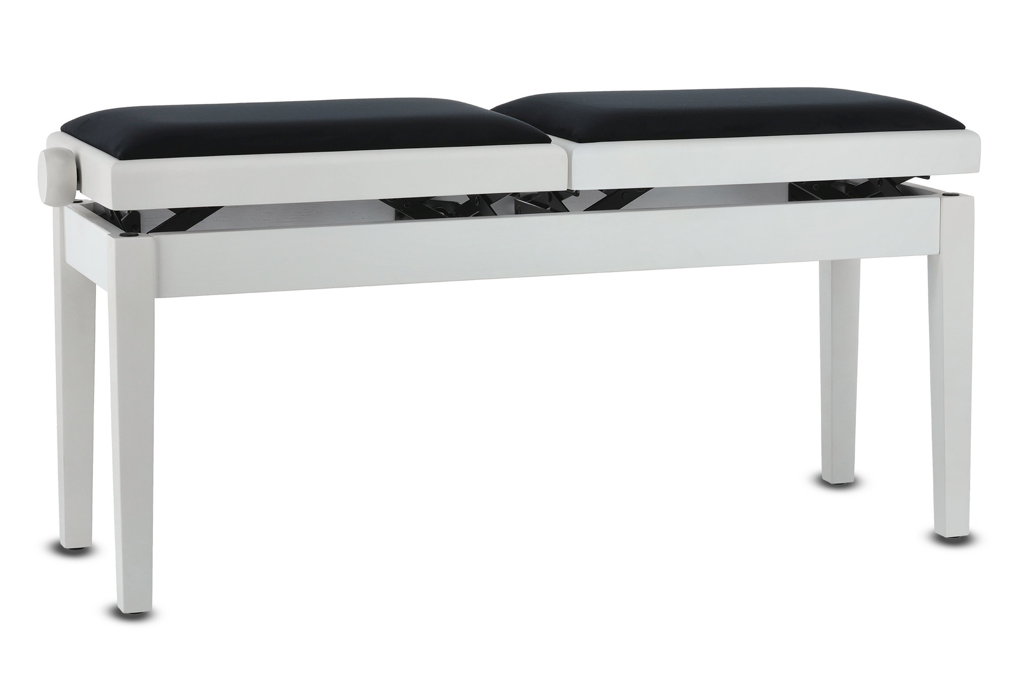 Gewa Banquette Piano Deluxe Double Blanc Mat - Piano bench - Variation 13