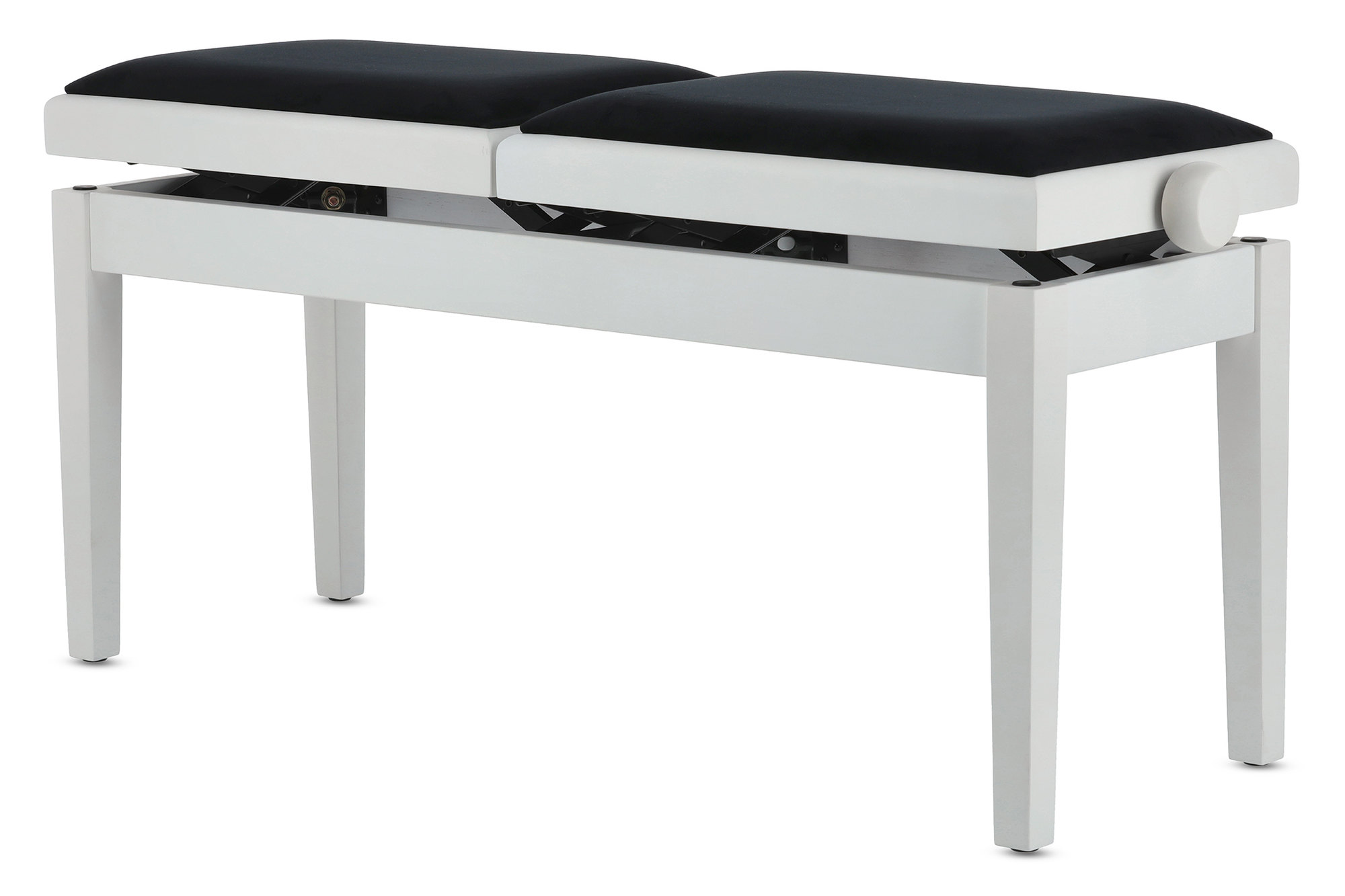 Gewa Banquette Piano Deluxe Double Blanc Mat - Piano bench - Variation 2