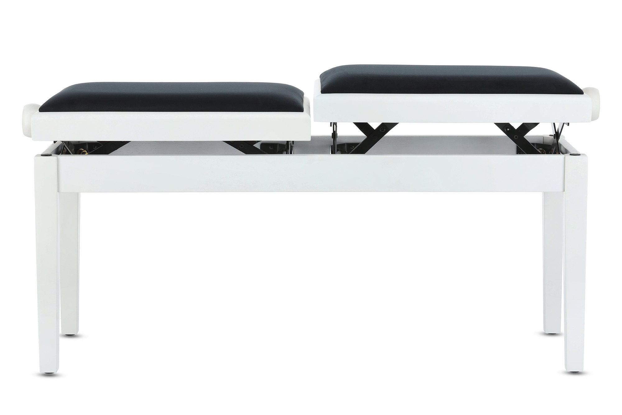 Gewa Banquette Piano Deluxe Double Blanc Mat - Piano bench - Variation 1