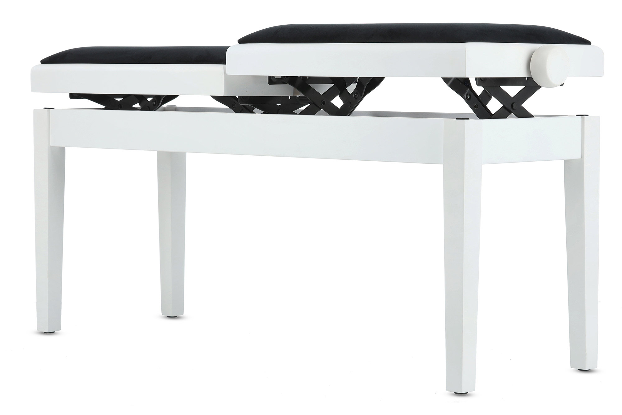 Gewa Banquette Piano Deluxe Double Blanc Mat - Piano bench - Variation 7