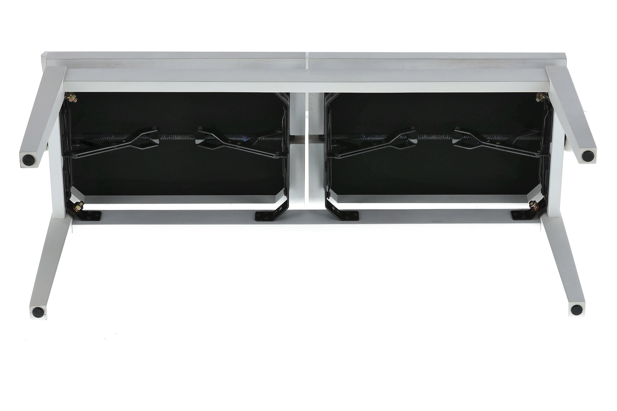 Gewa Banquette Piano Deluxe Double Blanc Mat - Piano bench - Variation 8