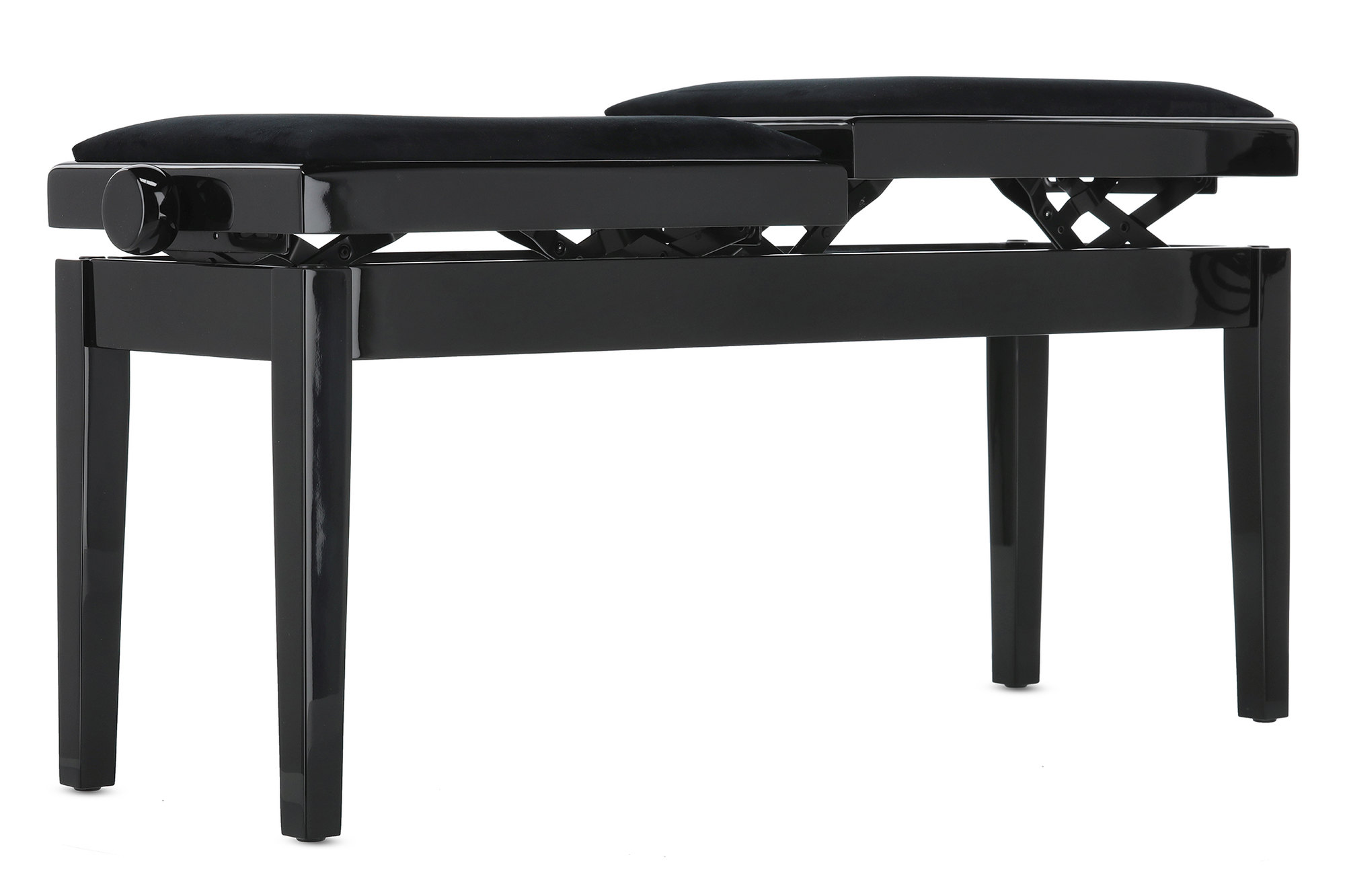Gewa Banquette Piano Deluxe Double Noir Brillant - Piano bench - Variation 5