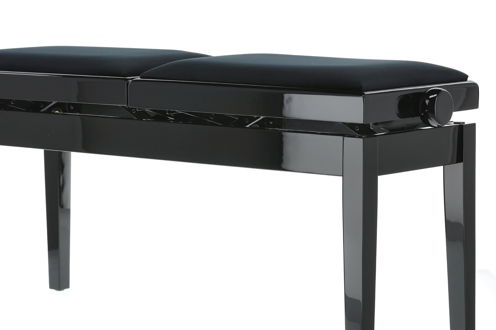 Gewa Banquette Piano Deluxe Double Noir Brillant - Piano bench - Variation 7