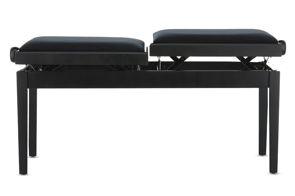 Gewa Banquette Piano Deluxe Double Noir Mat - Piano bench - Variation 7