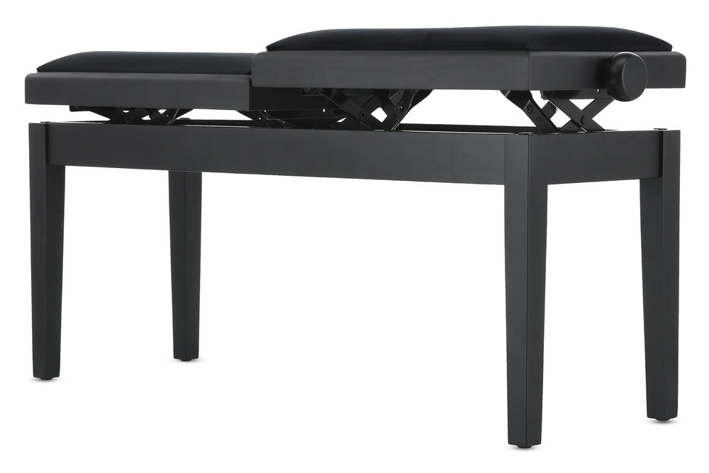 Gewa Banquette Piano Deluxe Double Noir Mat - Piano bench - Variation 8