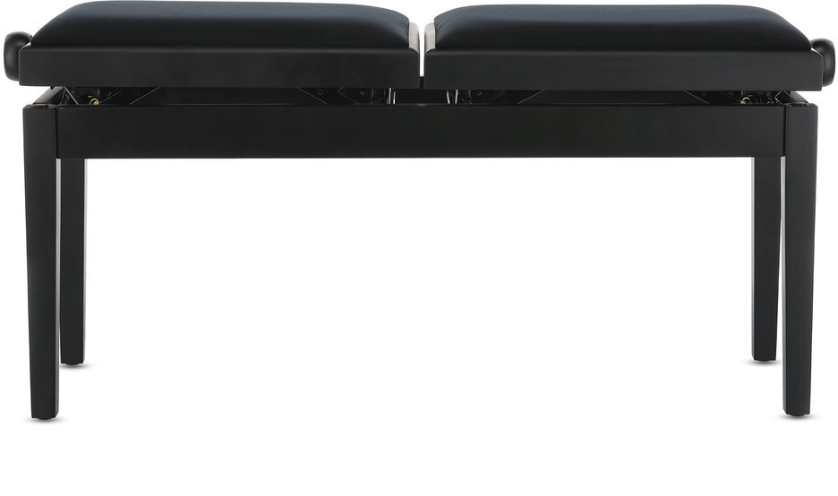 Gewa Banquette Piano Deluxe Double Noir Mat - Piano bench - Main picture