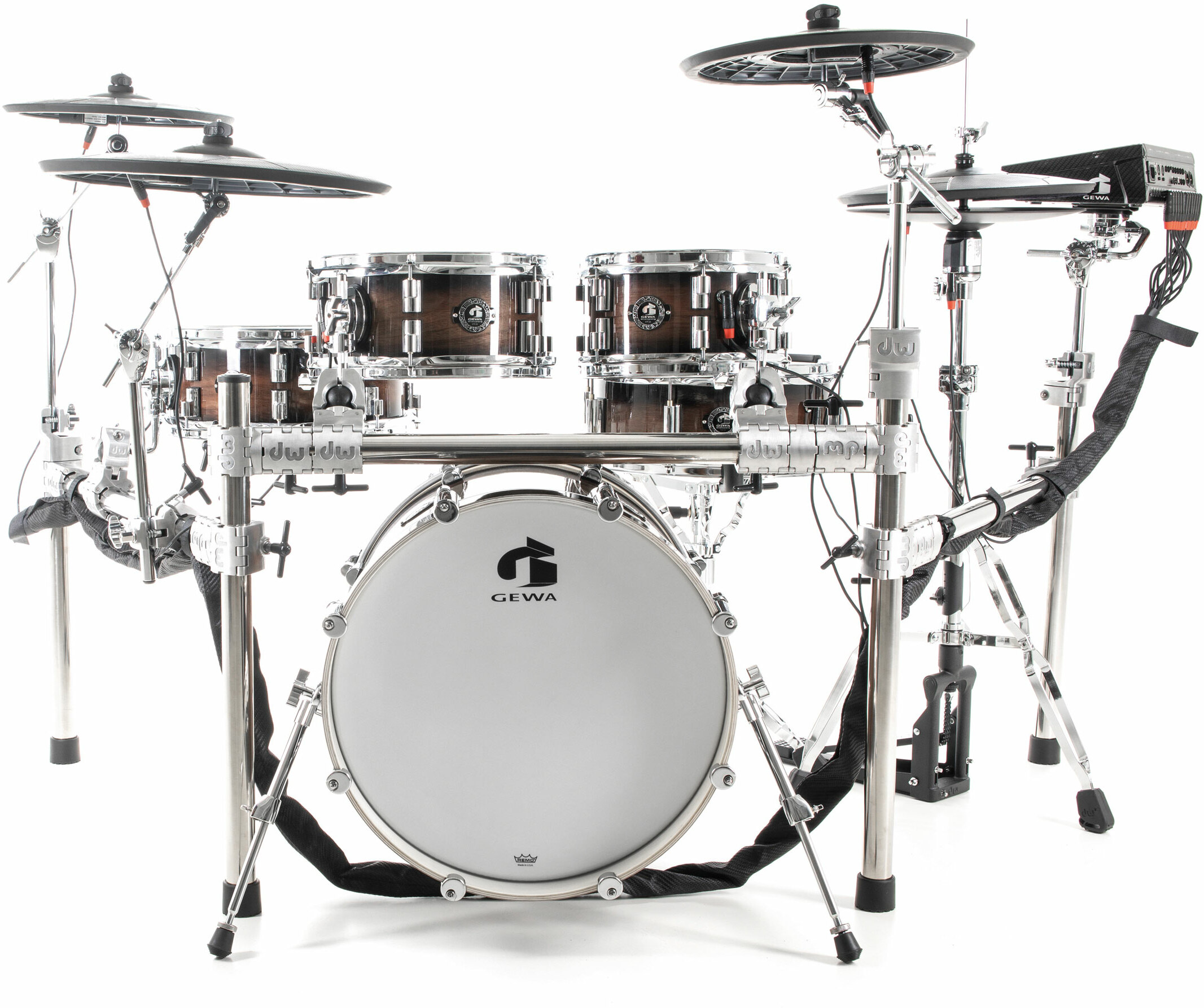 Gewa G9 E-drum Kit Pro L5 Walnut Burst - Electronic drum kit & set - Main picture