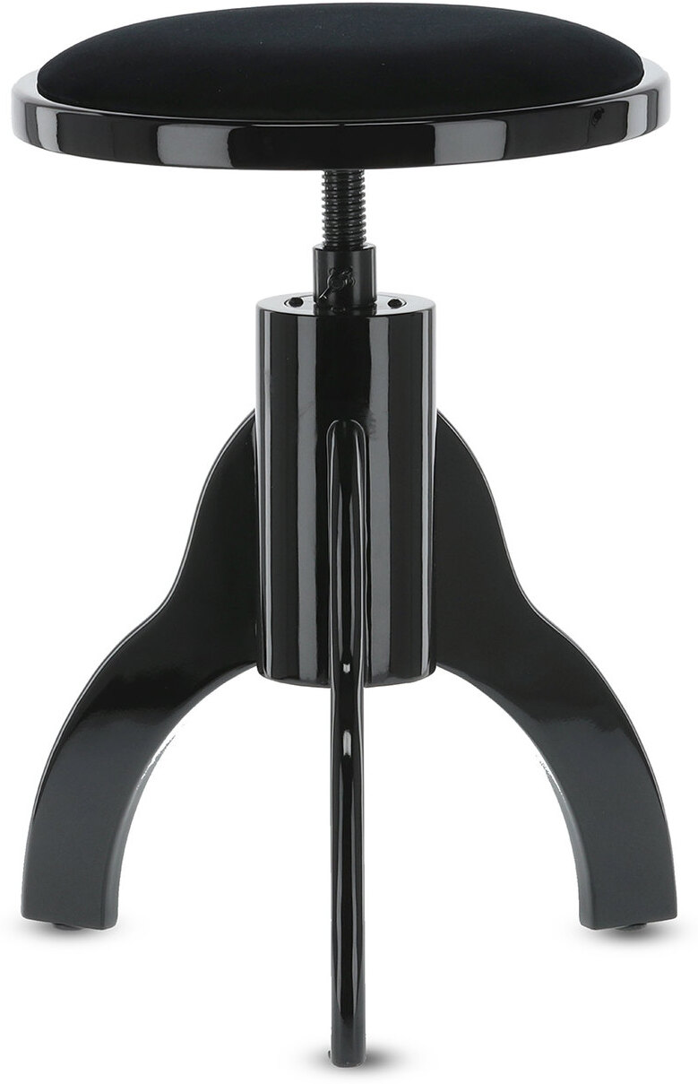 Gewa Tabouret De Piano Deluxe Noir Brillant - Piano bench - Main picture