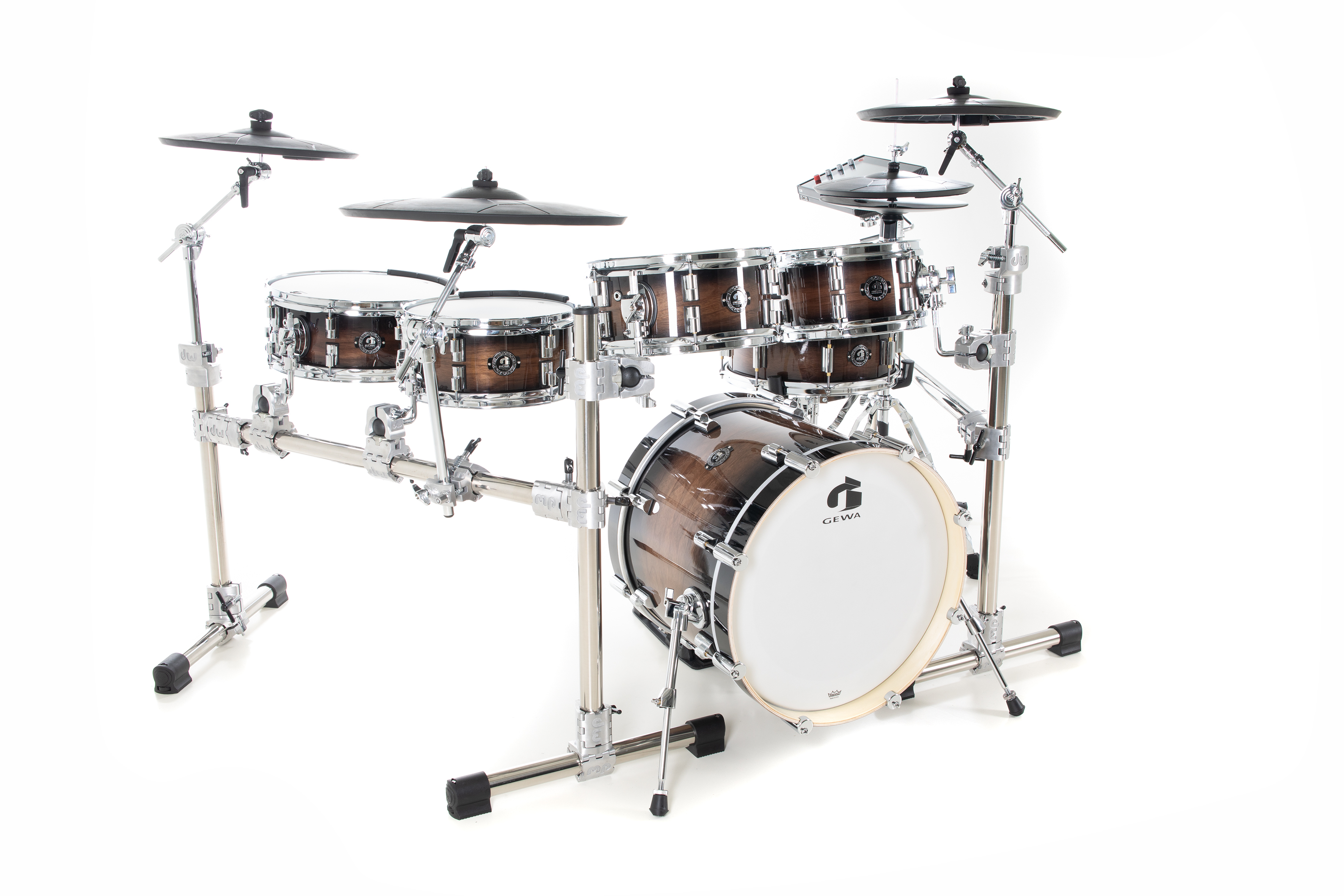 Gewa G9 E-drum Kit Pro L6 Walnut Burst - Electronic drum kit & set - Variation 1