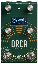 Reverb, delay & echo effect pedal Gfi system Orca Delay