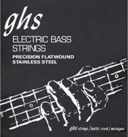 Ghs Jeu De 4 Cordes Basse Elec. 4c Precision Flatwound Stainless Steel 045.095 - Electric bass strings - Main picture