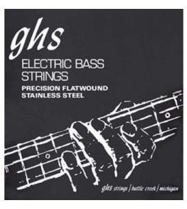 Electric bass strings Ghs 3025 Bass Precision Flat Wound 45-95