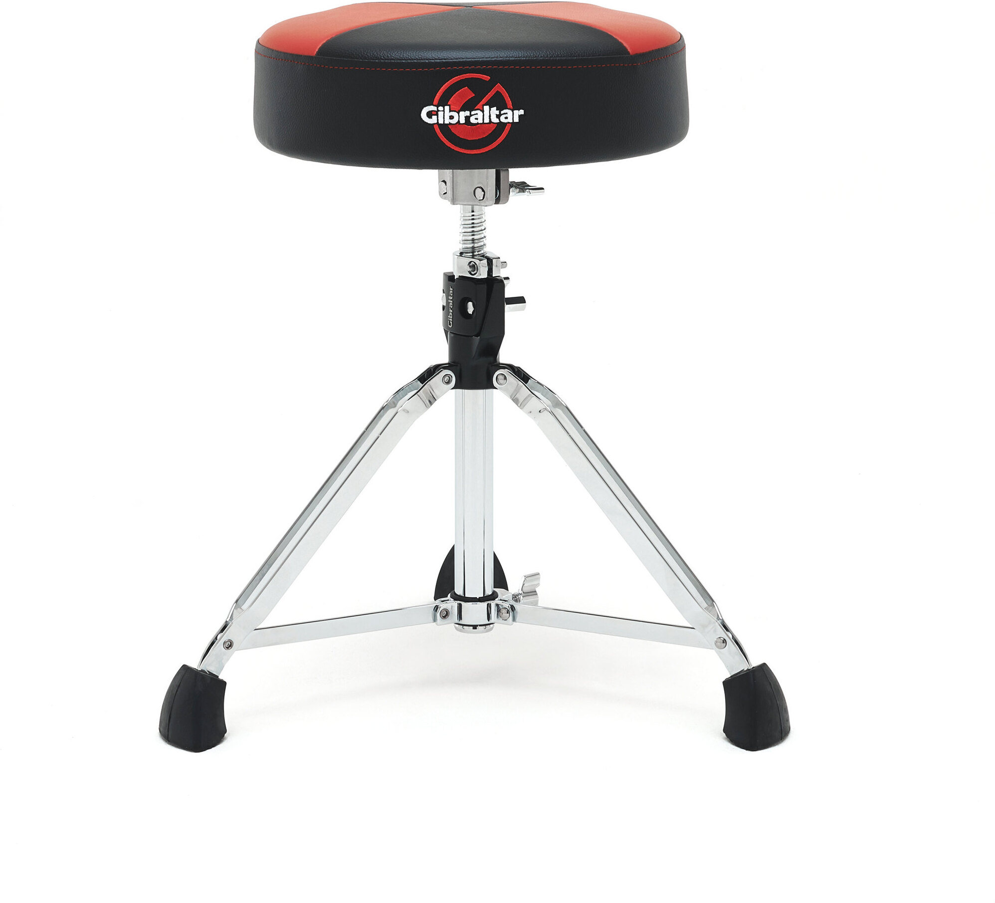 Gibraltar Pro Round Top 9608 9.5mm Black & Red - Drum stool - Main picture