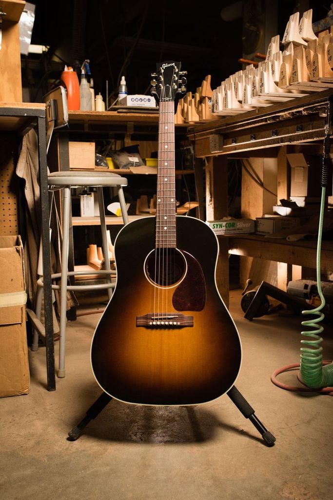 Gibson J-45 50s Original 2020 Dreadnought Epicea Acajou Rw - Vintage Sunburst - Electro acoustic guitar - Variation 3