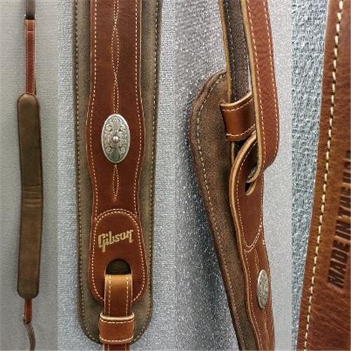 Gibson Austin Cuir Leather Confort Strap - Guitar strap - Variation 1