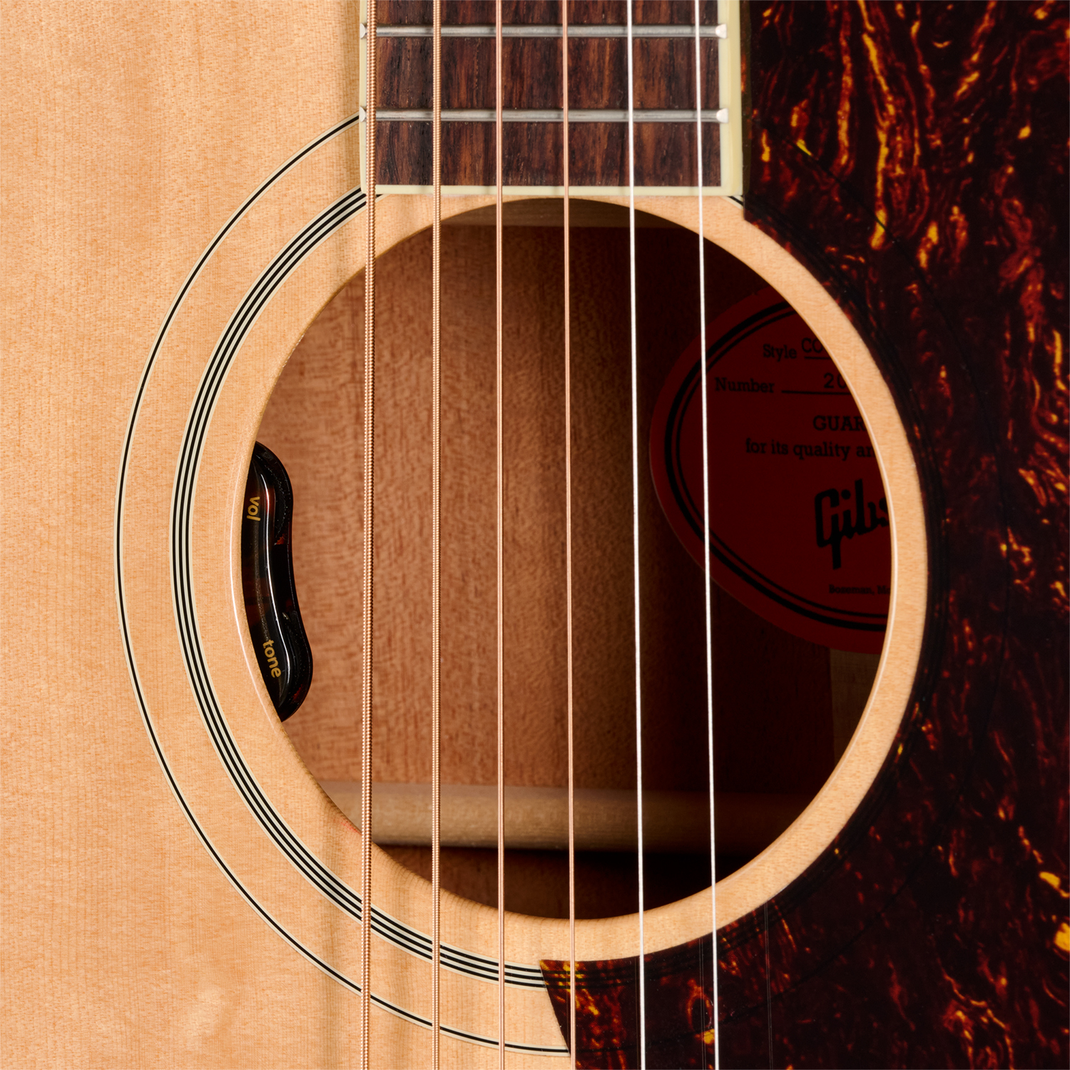 Gibson Country Western 60s Original (baggs Hifi Dna) Dreadnought Epicea Acajou Rw - Antique Natural - Folk guitar - Variation 4