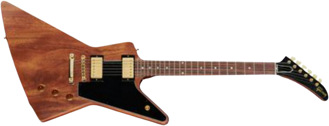 Gibson Custom Shop 1958 Explorer Mahogany Reissue 2h Ht Rw - Vos Walnut - Retro rock electric guitar - Main picture