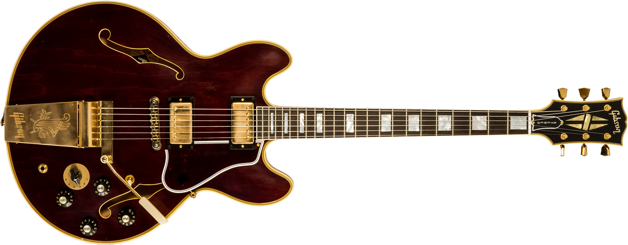 Gibson Custom Shop Bb King Es355 1974 Rumble In The Jungle 2h Trem Eb #bbes33505 - Murphy Lab Light Aged Walnut - Semi-hollow electric guitar - Main p