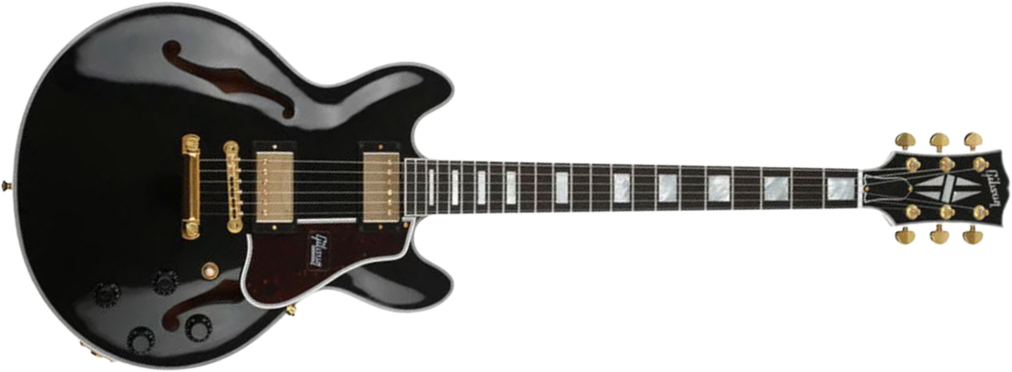 Gibson Custom Shop Cs-356 2h Ht Eb - Ebony - Semi-hollow electric guitar - Main picture