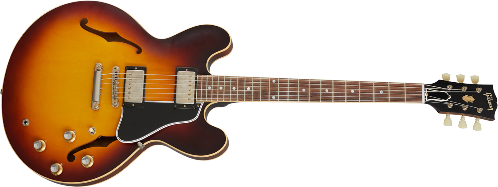 Gibson Custom Shop Historic Es335 Reissue 1961 2h Ht Rw - Vos Vintage Burst - Semi-hollow electric guitar - Main picture