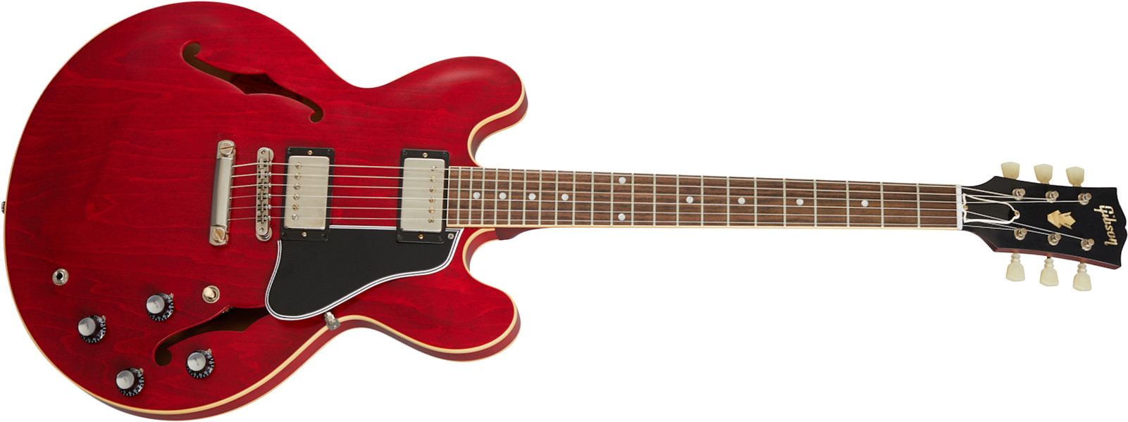 Gibson Custom Shop Historic Es335 Reissue 1961 2h Ht Rw - Vos Sixties Cherry - Semi-hollow electric guitar - Main picture