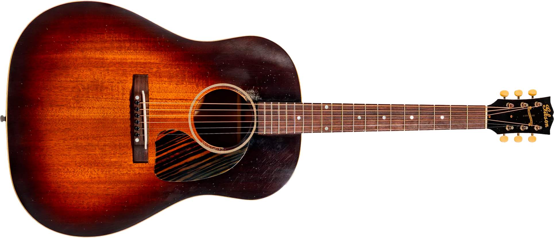 Gibson Custom Shop J45 1942 All Mahogany Greatest Hits Dreadnought Tout Acajou Rw - Murphy Lab Light Aged Vintage Sunburst - Folk guitar - Main pictur
