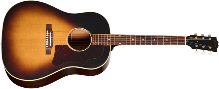 Gibson Custom Shop J45 1955 Dreadnought Epicea Acajou Rw - Murphy Lab Light Aged Vintage Sunburst - Folk guitar - Main picture