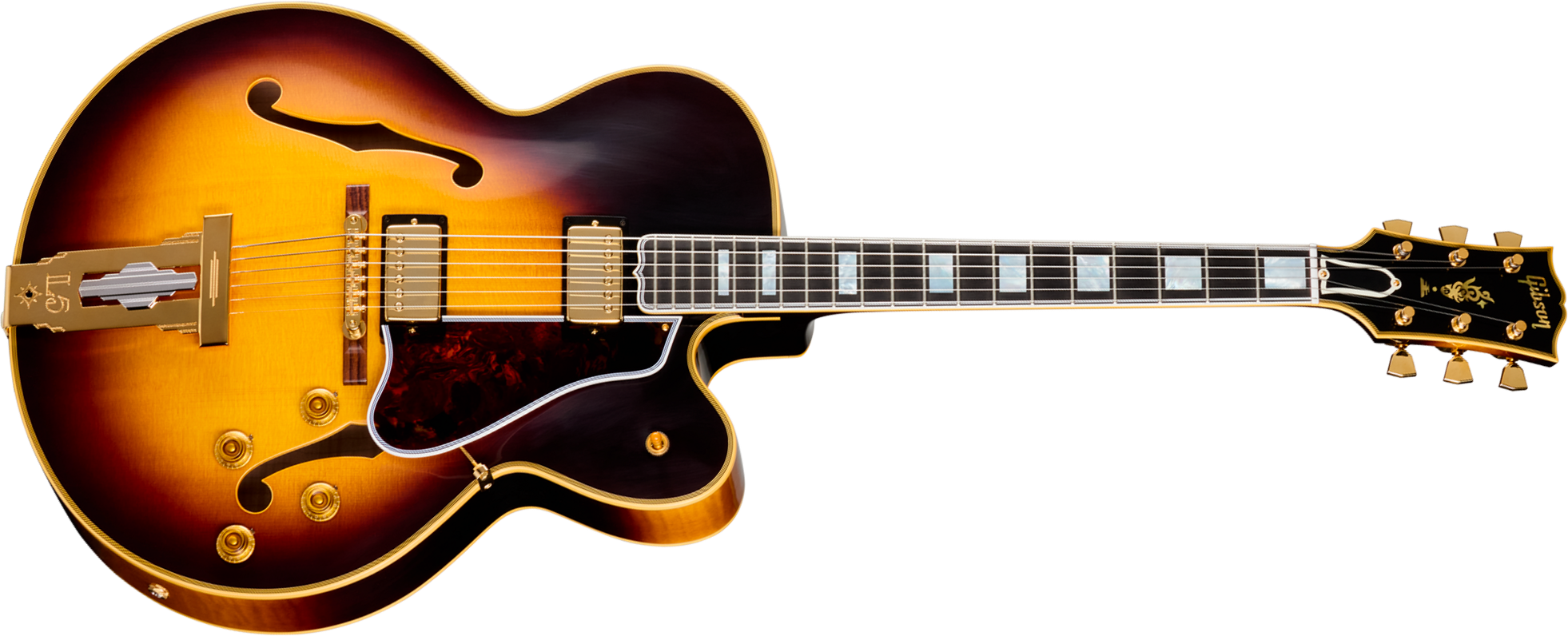 Gibson Custom Shop L5 Ces 1957 Reissue 2h Ht Eb - Vos Vintage Sunburst - Hollow-body electric guitar - Main picture
