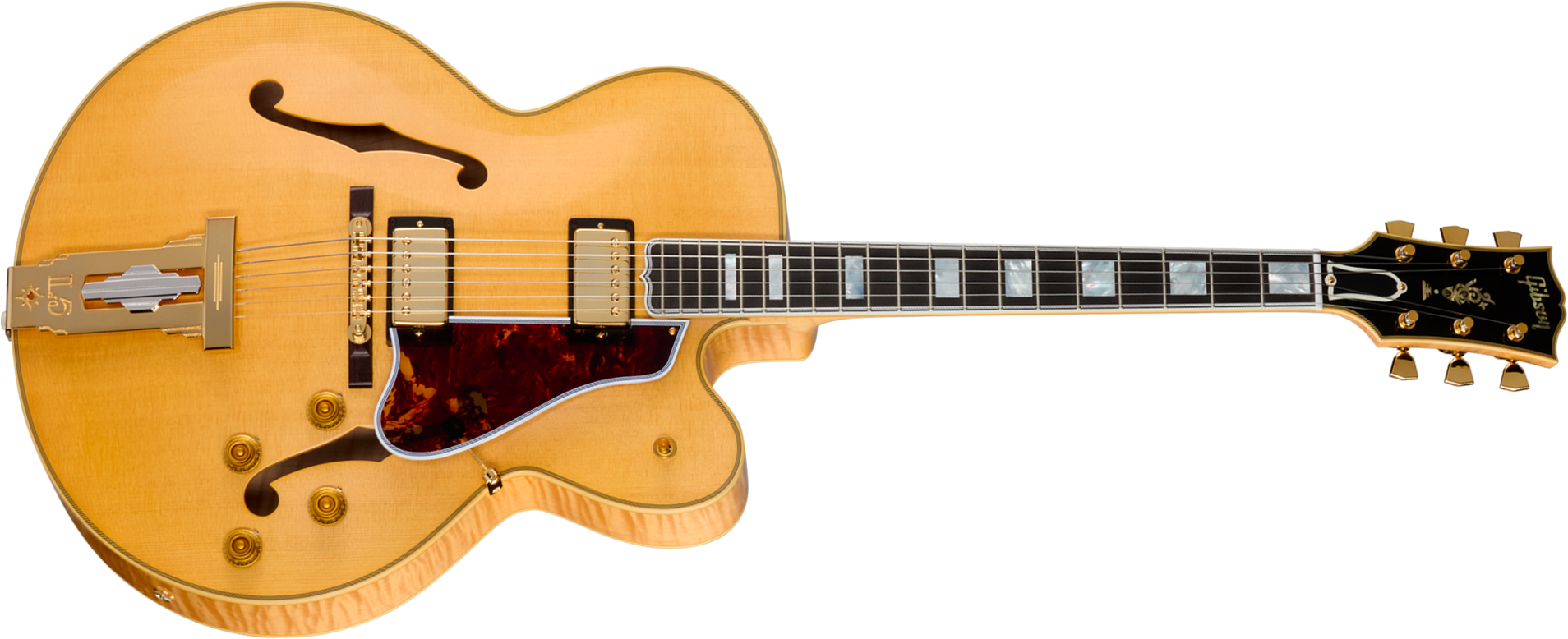 Gibson Custom Shop L5 Ces 1957 Reissue 2h Ht Eb - Vos Antique Natural - Hollow-body electric guitar - Main picture