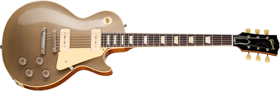 Gibson Custom Shop Les Paul 1955 Namm Show Commemorative 2s P90 Rw - Murphy Lab Light Aged Samoa Beige - Single cut electric guitar - Main picture