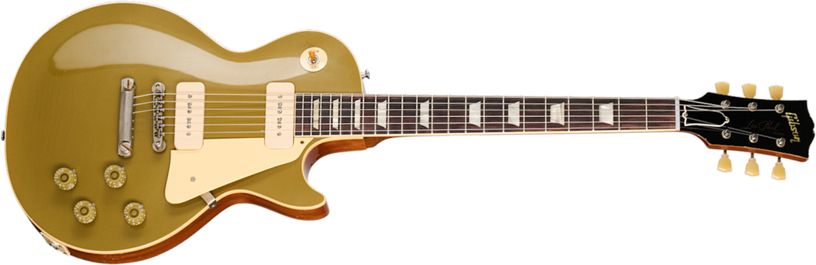 Gibson Custom Shop Les Paul 1955 Namm Show Commemorative 2s P90 Rw - Murphy Lab Light Aged Nugget Gold - Single cut electric guitar - Main picture