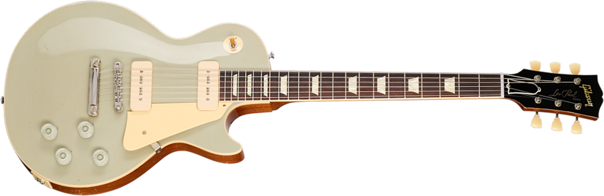 Gibson Custom Shop Les Paul 1955 Namm Show Commemorative 2s P90 Rw - Murphy Lab Light Aged Platinium - Single cut electric guitar - Main picture