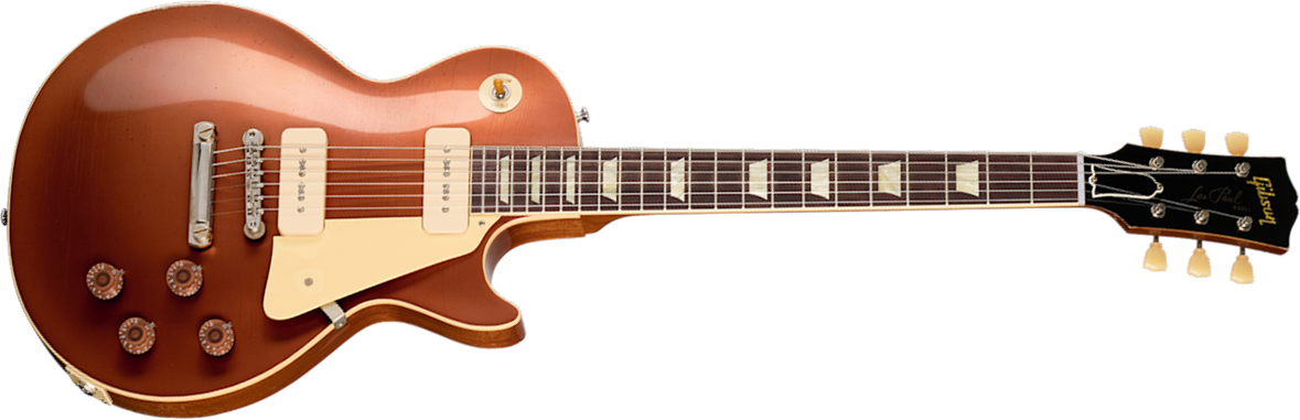 Gibson Custom Shop Les Paul 1955 Namm Show Commemorative 2s P90 Rw - Murphy Lab Light Aged Copper Iridescent - Single cut electric guitar - Main pictu