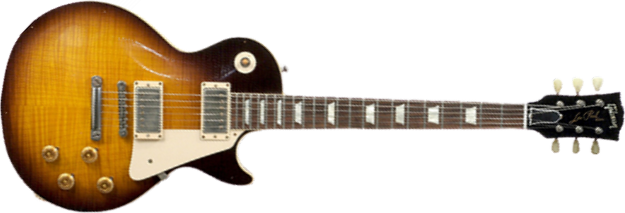 Gibson Custom Shop Les Paul 1960 Reissue 2h Ht Rw - Heavy Aged Bourbon Burst - Single cut electric guitar - Main picture