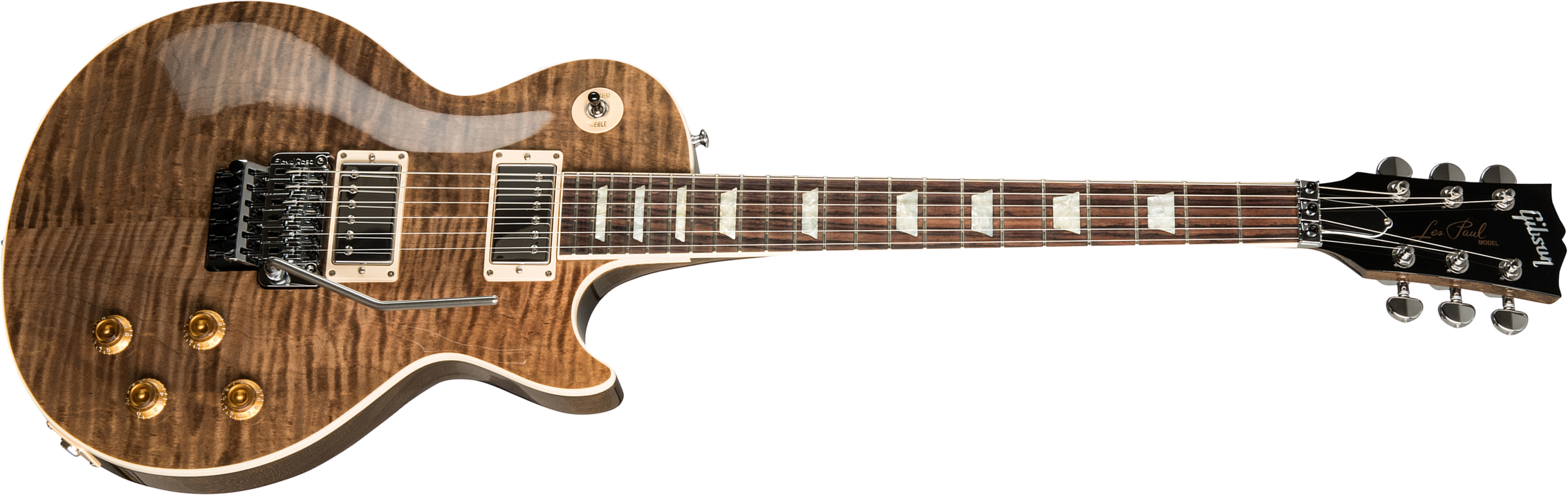 Gibson Custom Shop Les Paul Axcess Standard Figured Floyd Rose 2019 2h Fr Rw - Gloss Dc Rust - Single cut electric guitar - Main picture