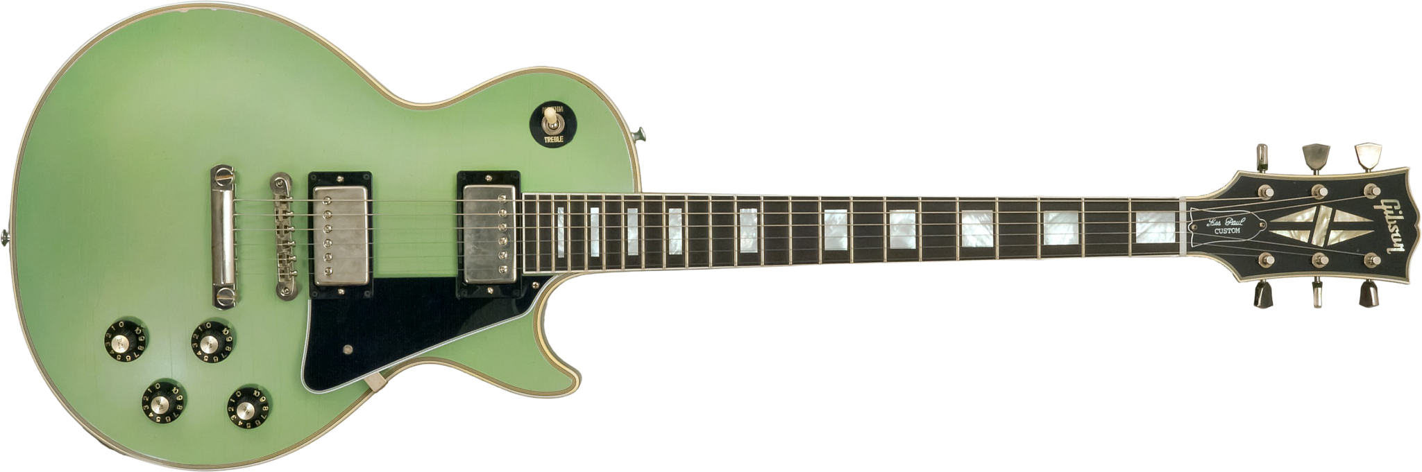 Gibson Custom Shop Les Paul Custom 1968 Reissue 2h Ht Eb - Murphy Lab Light Aging Jade Green - Single cut electric guitar - Main picture