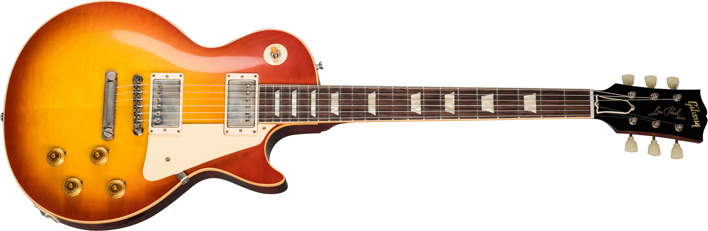 Gibson Custom Shop Les Paul Standard 1958 Reissue 2019 2h Ht Rw - Vos Washed Cherry Sunburst - Single cut electric guitar - Main picture